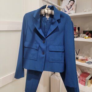 ANNE KLEIN BLUE CAREER JACKET BLAZER WITH Pant, Size 6
